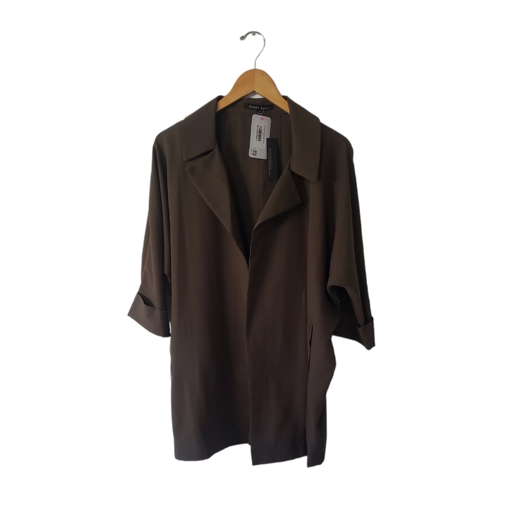 Sweet Rain Blazer, Cover, Jacket. Army Green.  Size Small. NWT